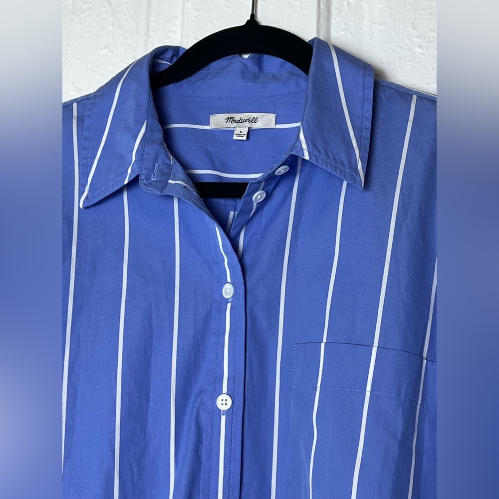 Madewell Relaxed Button-Front Shirt in Poplin - Picture 6 of 6